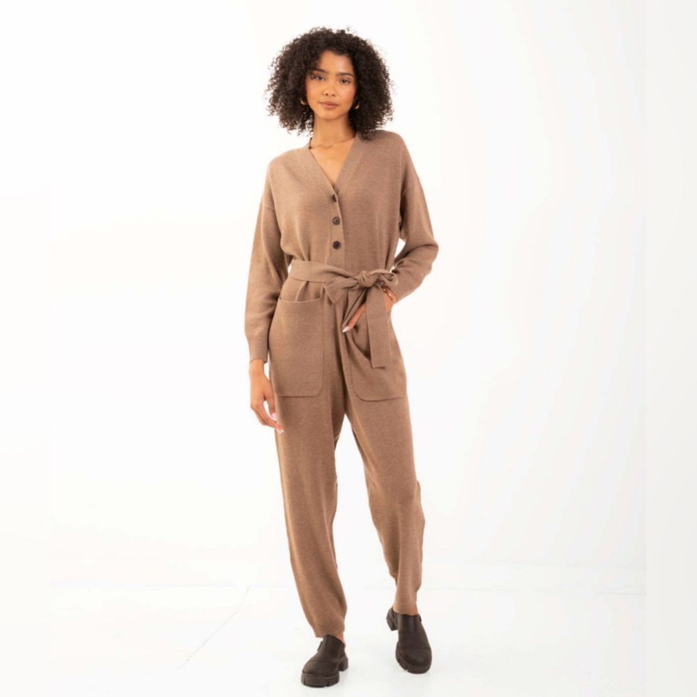 Alex mill women’s large merino wool blend sweater jumpsuit knit capsule